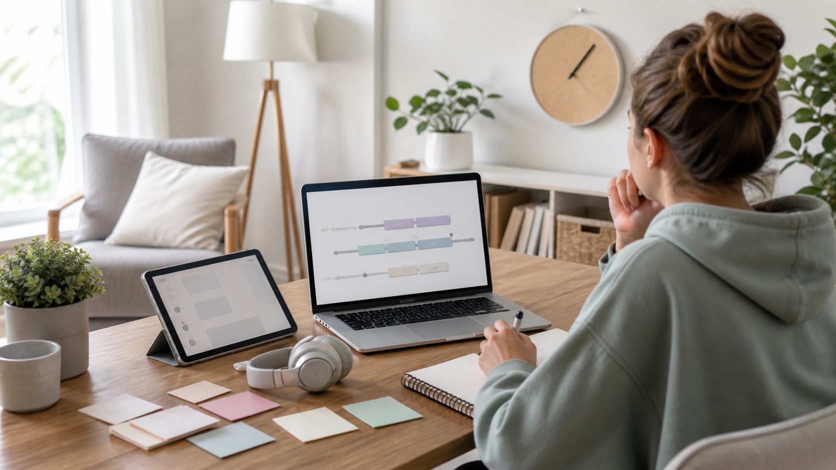 Online learning scene for how self-paced learning helps students learn on their own schedule