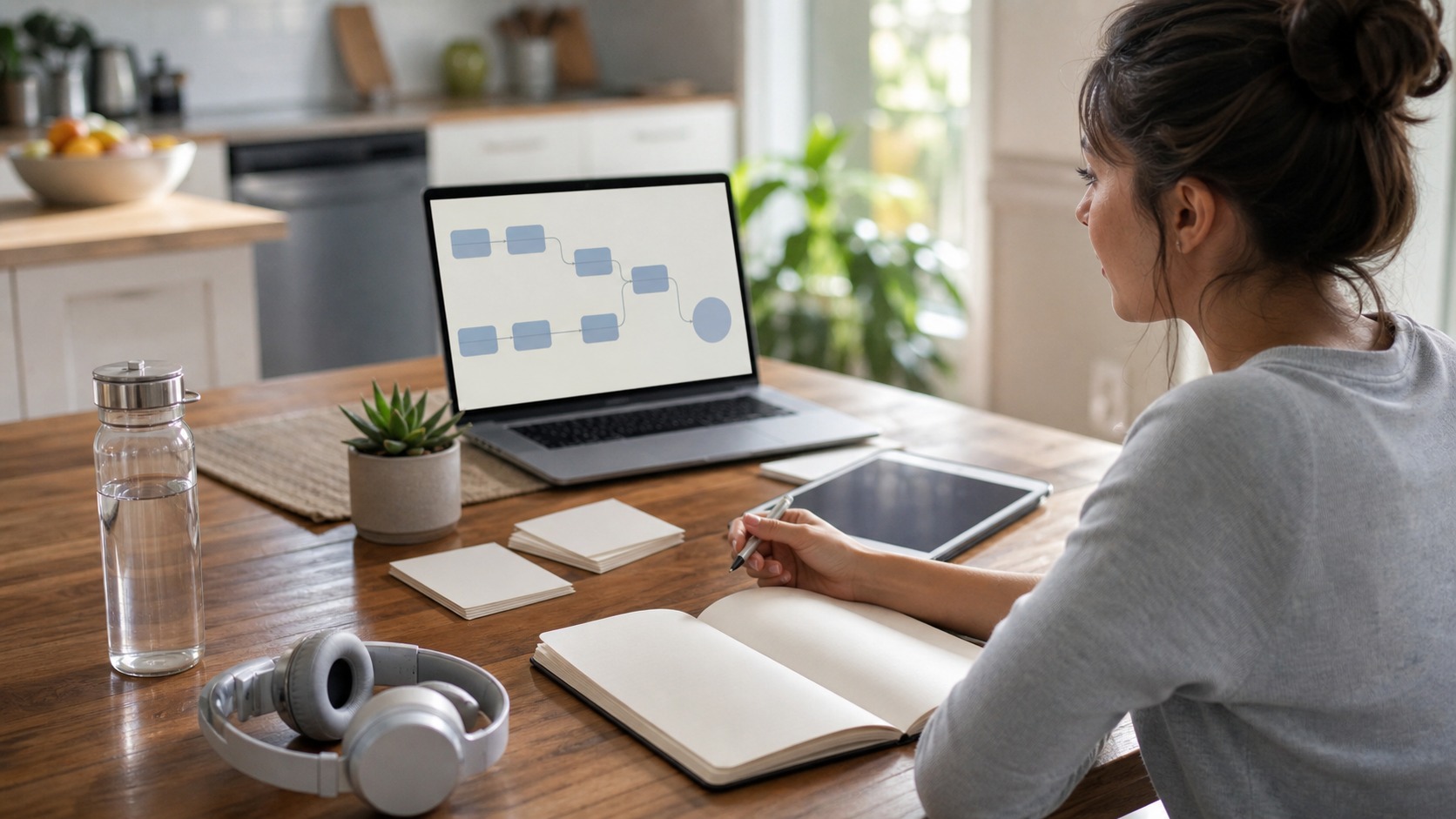 Online learning scene for how to develop a learning mindset that keeps you moving forward