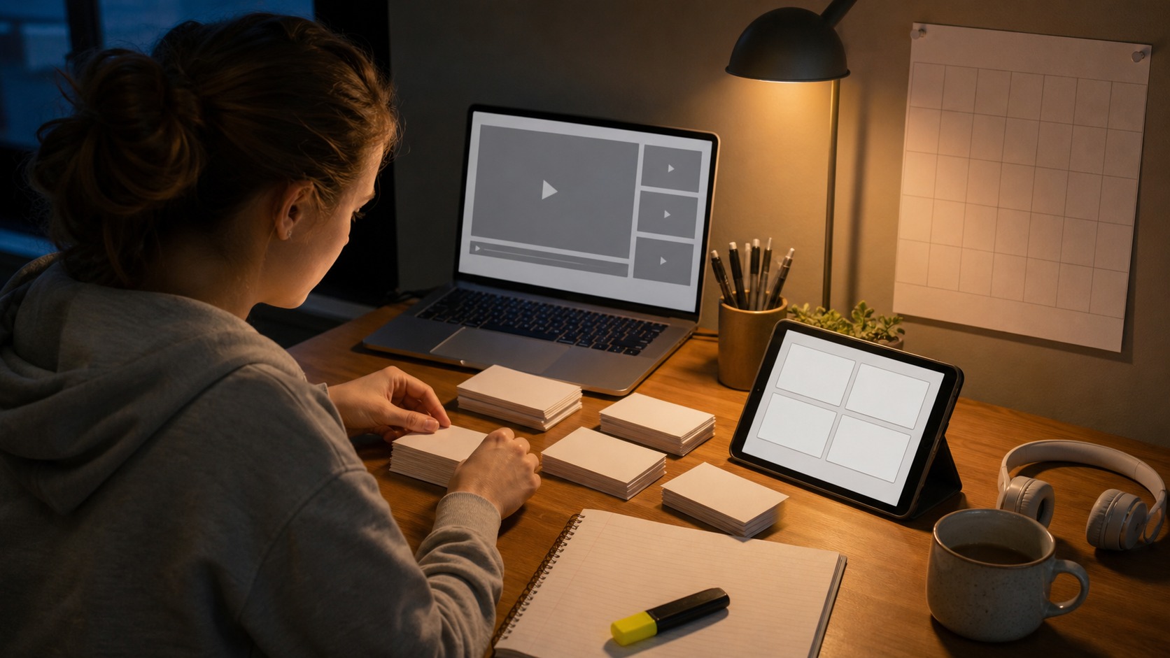 Online learning scene for how to remember what you study: practical strategies for students