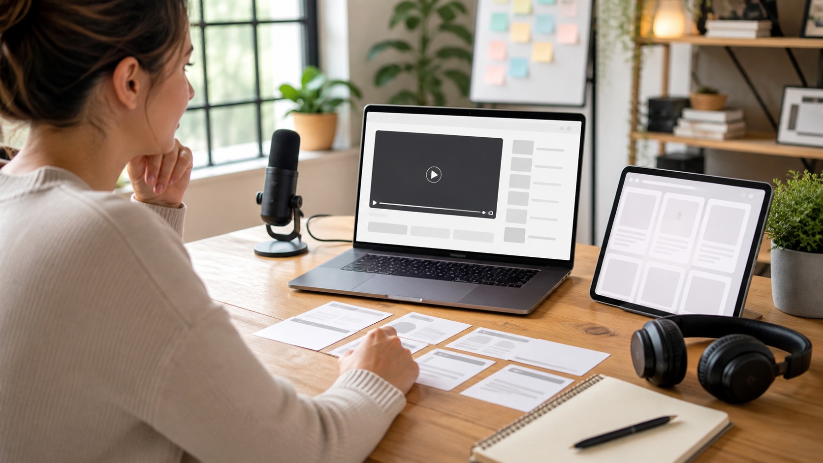 Online learning scene for how video learning platforms improve online courses and digital classrooms
