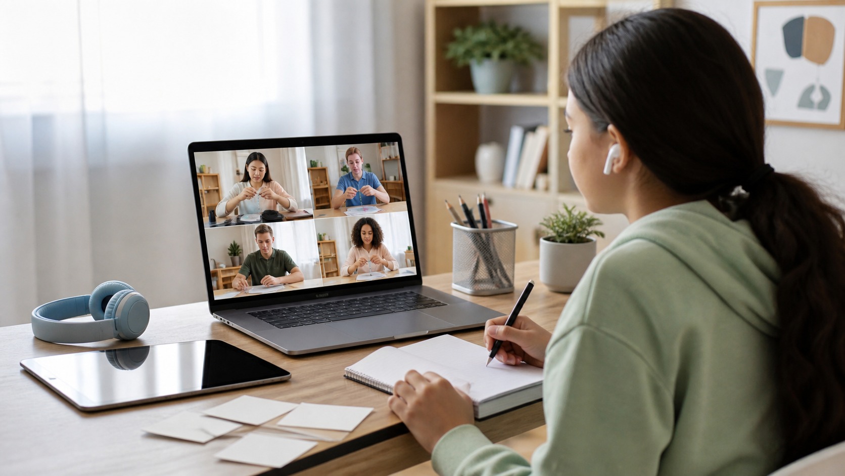 Online learning scene for social learning theory: learning through observation, imitation and modeling