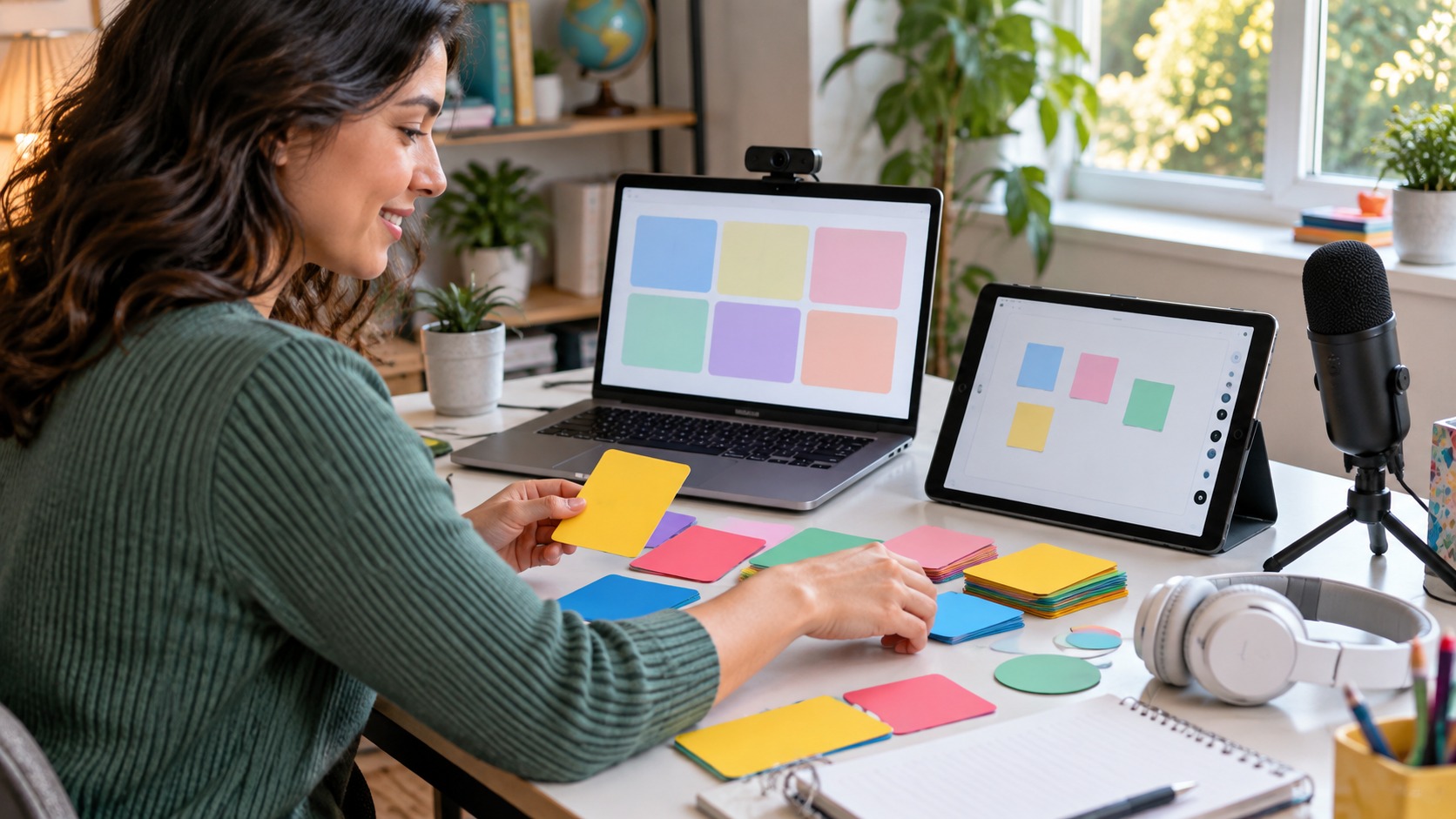Online learning scene for innovative teaching methods that help students learn more deeply