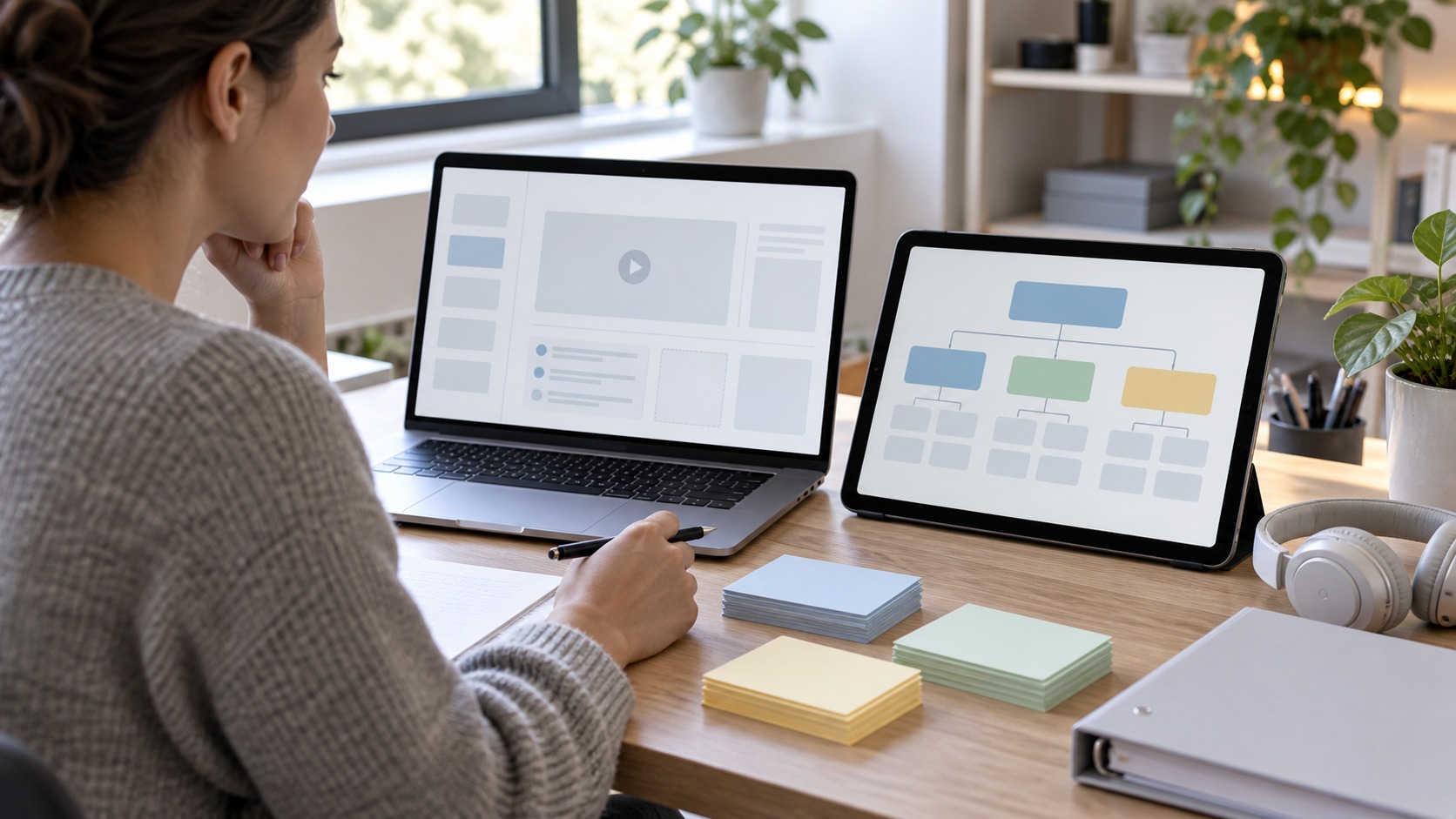 Online learning scene for instructional design vs curriculum design explained