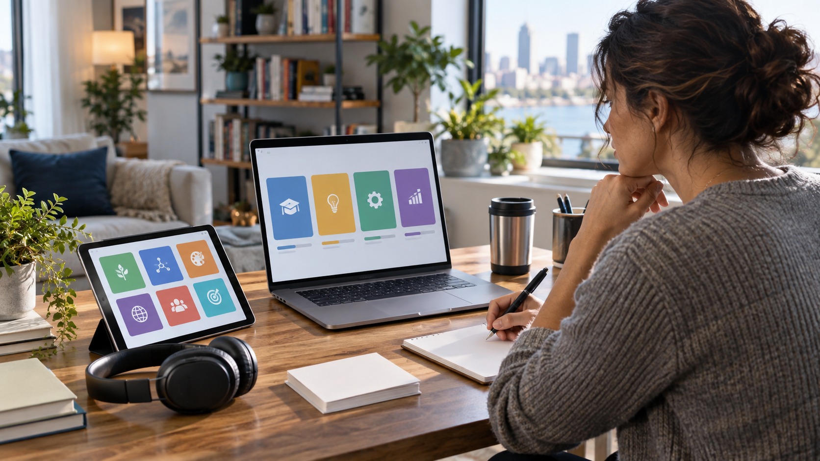 Online learning scene for lifelong learning skills everyone needs in a fast-changing world