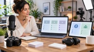 Online learning scene for the best features to look for in a video learning platform